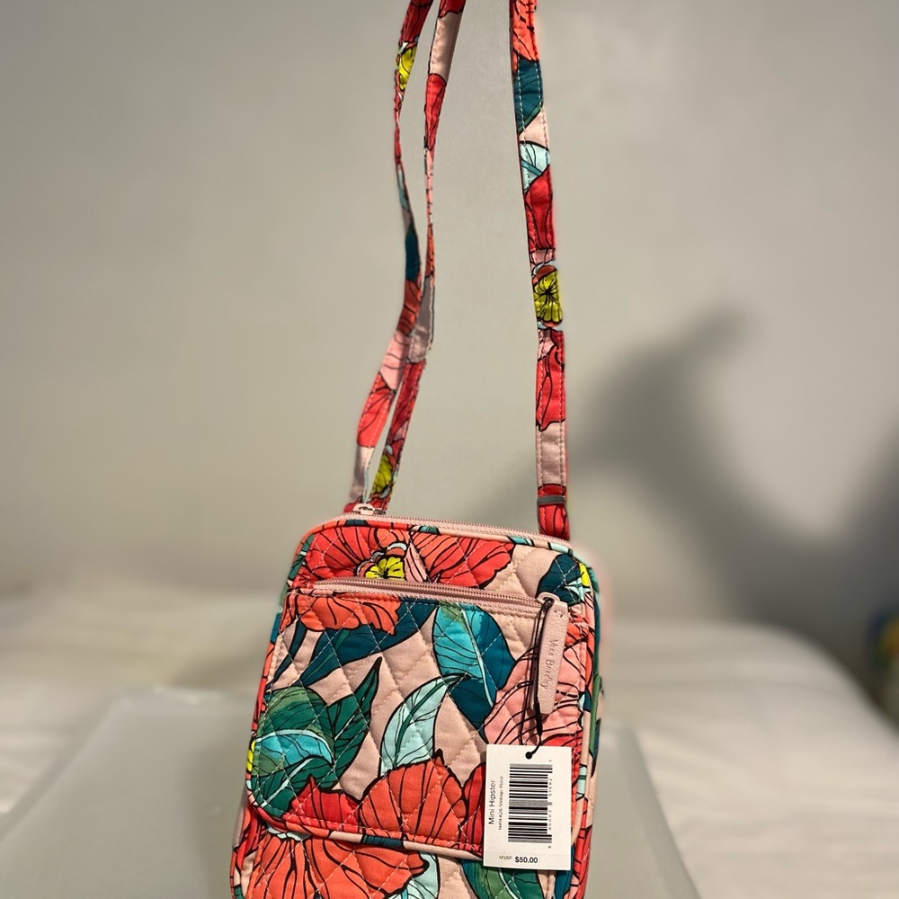 Vera Bradley Vintage Floral Quilted Mini Hipster Crossbody Bag